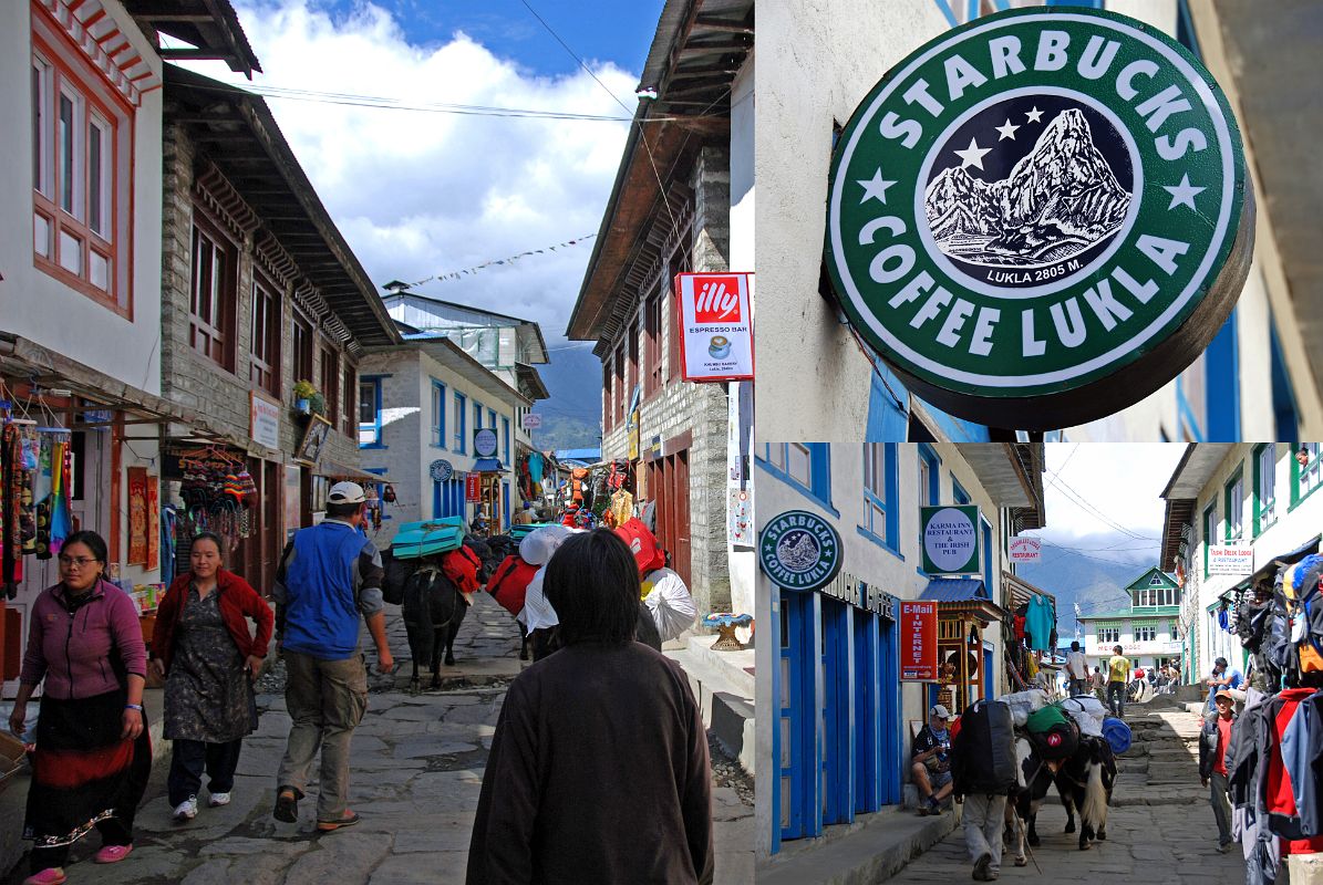 Lukla To Namche Bazaar 10 Lukla Street - Yaks, Shopping, Eating, Sleeping, And Yes, Starbucks Coffee